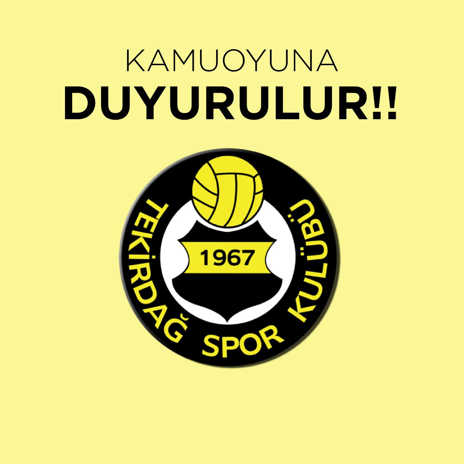 TEKİRDAĞSPOR BAŞKANINI ARIYOR