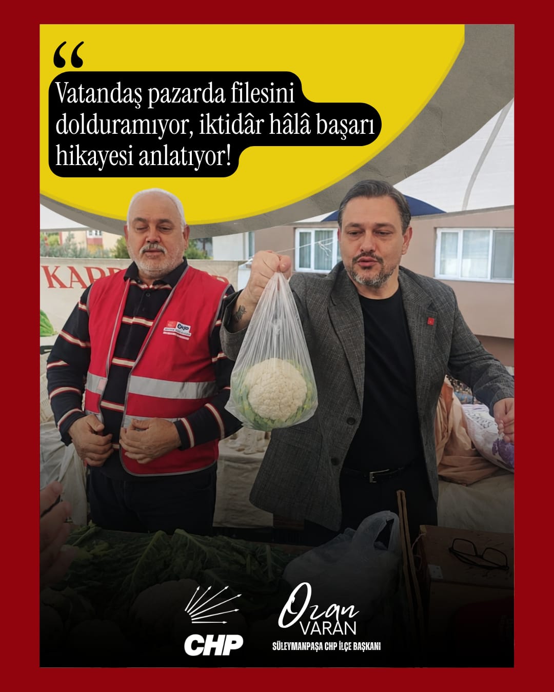 “Vatandaş Pazarda Filesini Dolduramıyor”