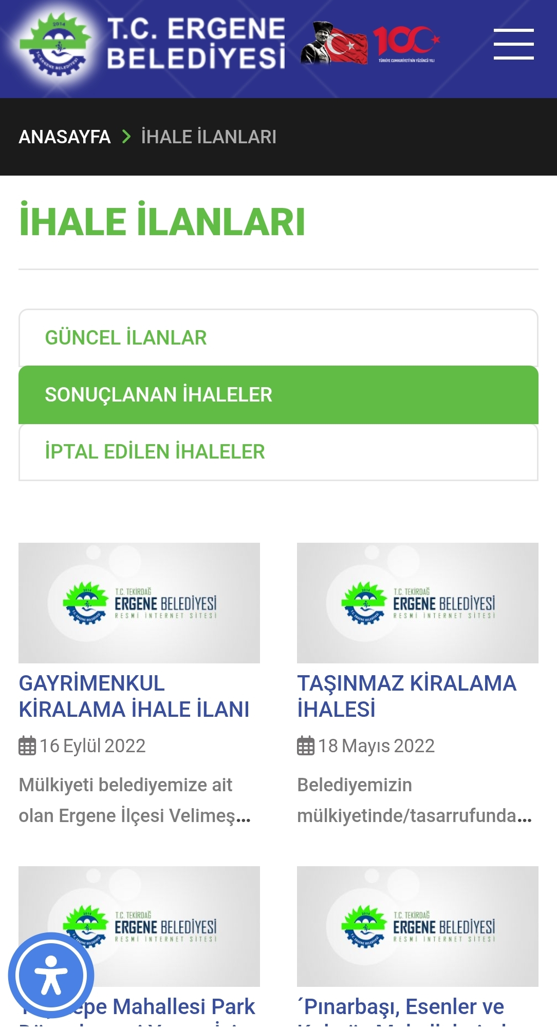 Belediyenin sitesi güncellenmiyor mu?